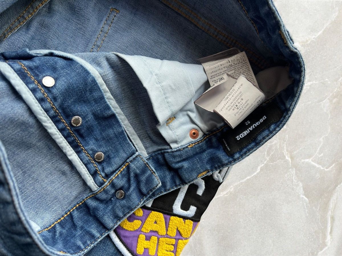 Dsquared2 × Vintage Dsquared2 Tidy Biker Big Logo Embroidered Denim pants jean Size US 34 / EU 50 - 4 Thumbnail