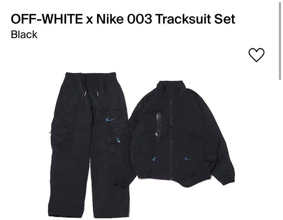 Nike Off-White x Nike 003 Track Suit Virgil | Grailed