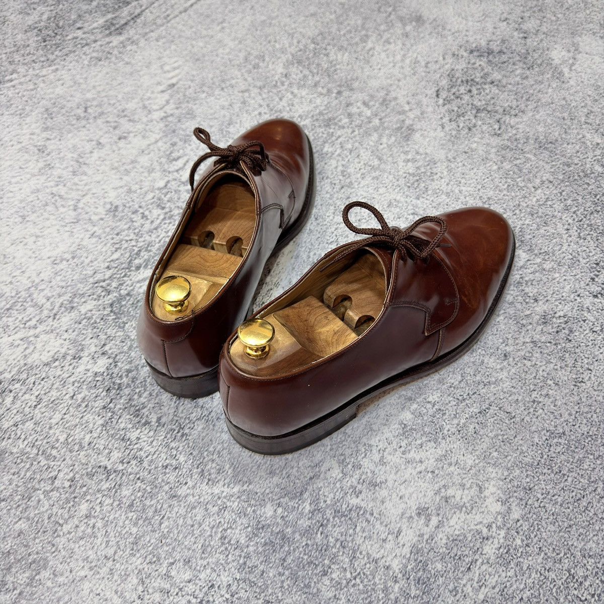 Barker Barker England Handmade Mens Brown Leather Derbies US9.5 Size US 9.5 / EU 42-43 - 9 Thumbnail