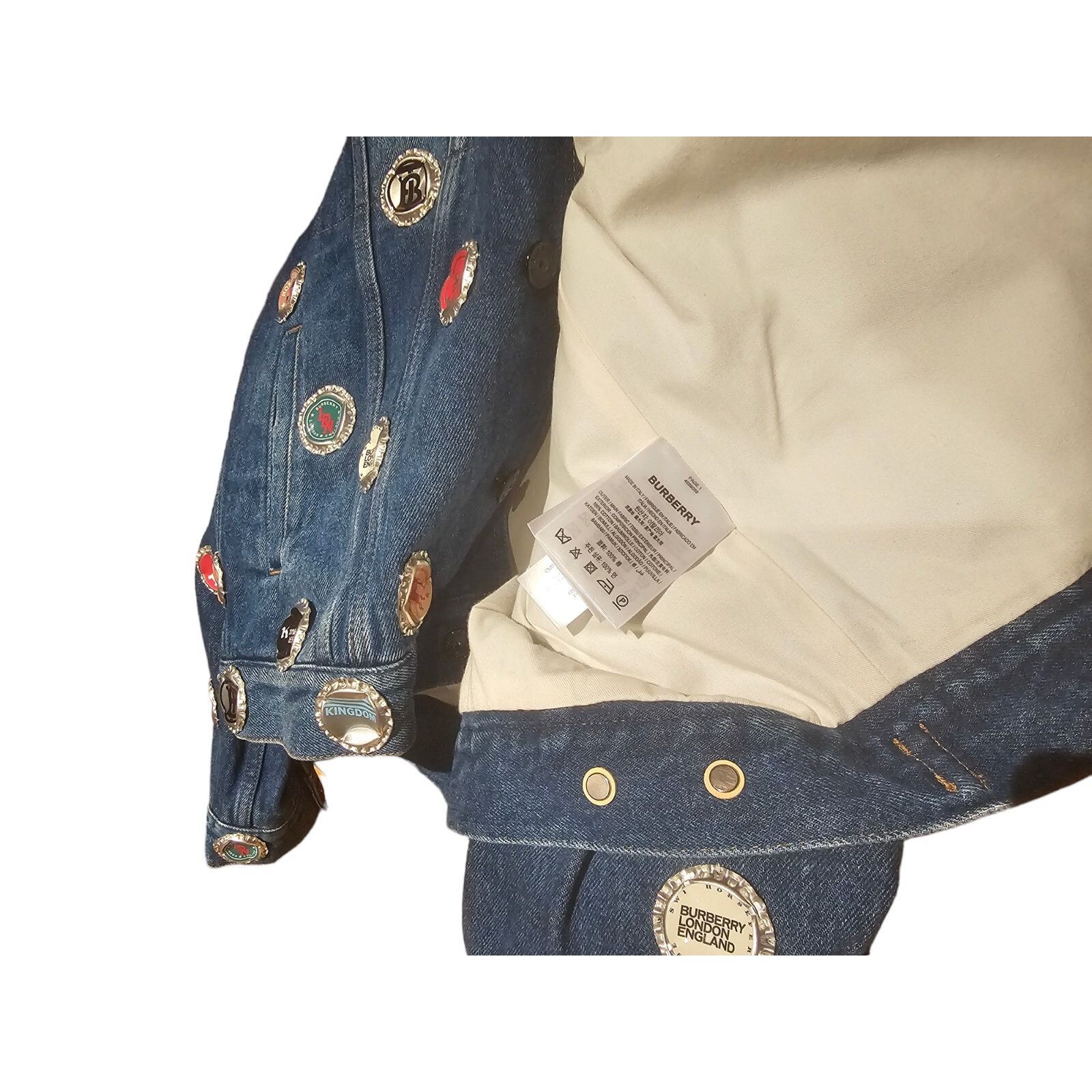 Burberry Bottle Cap Detail Denim Jacket Size US L / EU 52-54 / 3 - 6 Thumbnail