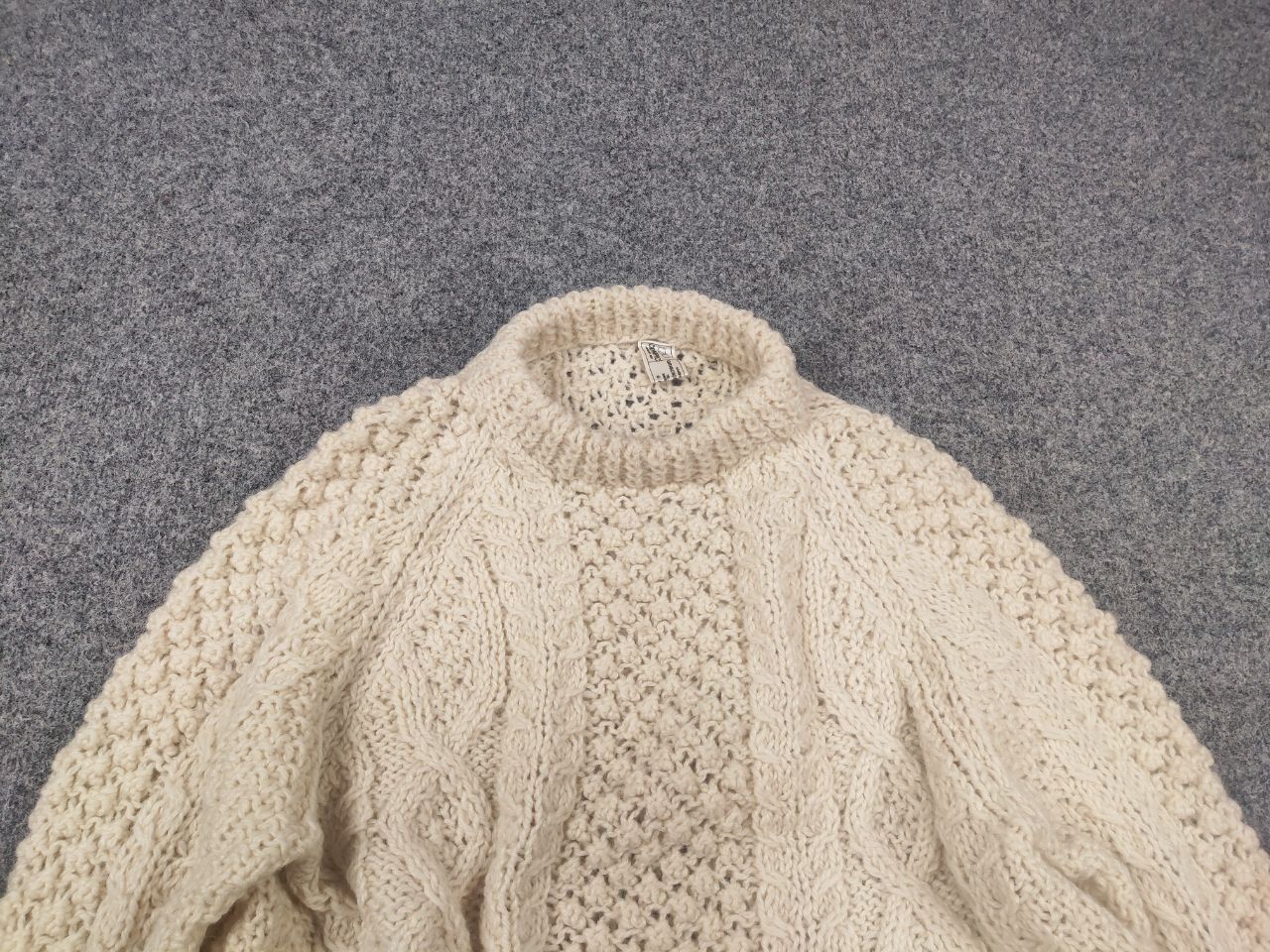 Vintage Vintage 70's Grigoropoulos Fisherman Hand Cable Knit Sweater Size US L / EU 52-54 / 3 - 5 Thumbnail