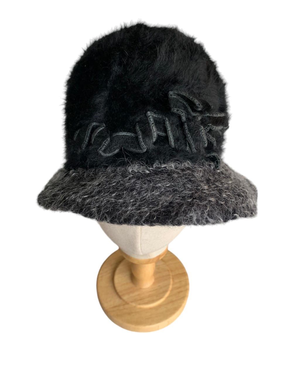 Japanese Brand × Vintage Punk Style Mohair Fur Made In Italy Bucket Hat Size ONE SIZE - 2 Thumbnail