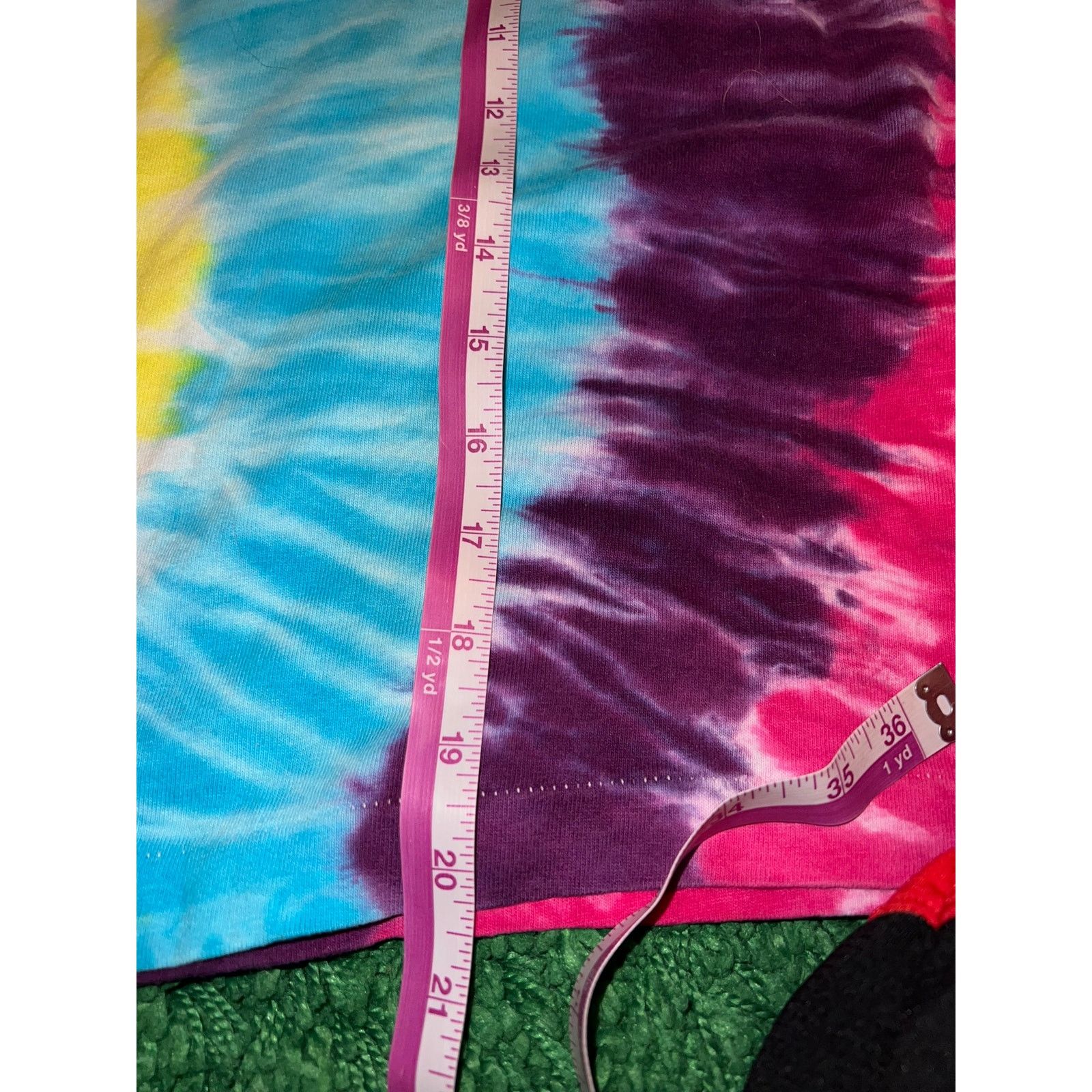 Anvil Womens Vintage Tie Dye Shirt Anvil Tee Crop Top VTG 90s OS Size L / US 10 / IT 46 - 10 Thumbnail