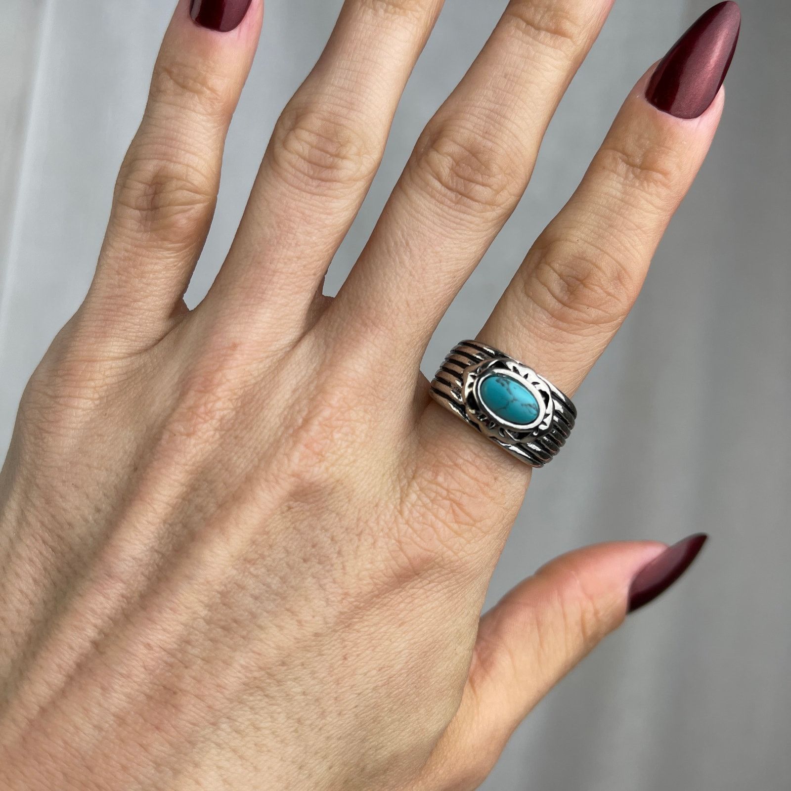 Other Rings Silver Leaves Gold Black Turquoise Howlite 5.5, 6, 6.5 Size ONE SIZE - 8 Thumbnail