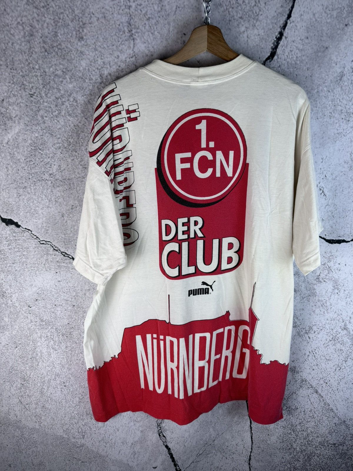 Nutmeg 90s FC Nürnberg Nutmeg AOP T Shirt RARE Size US XL / EU 56 / 4 - 2 Thumbnail