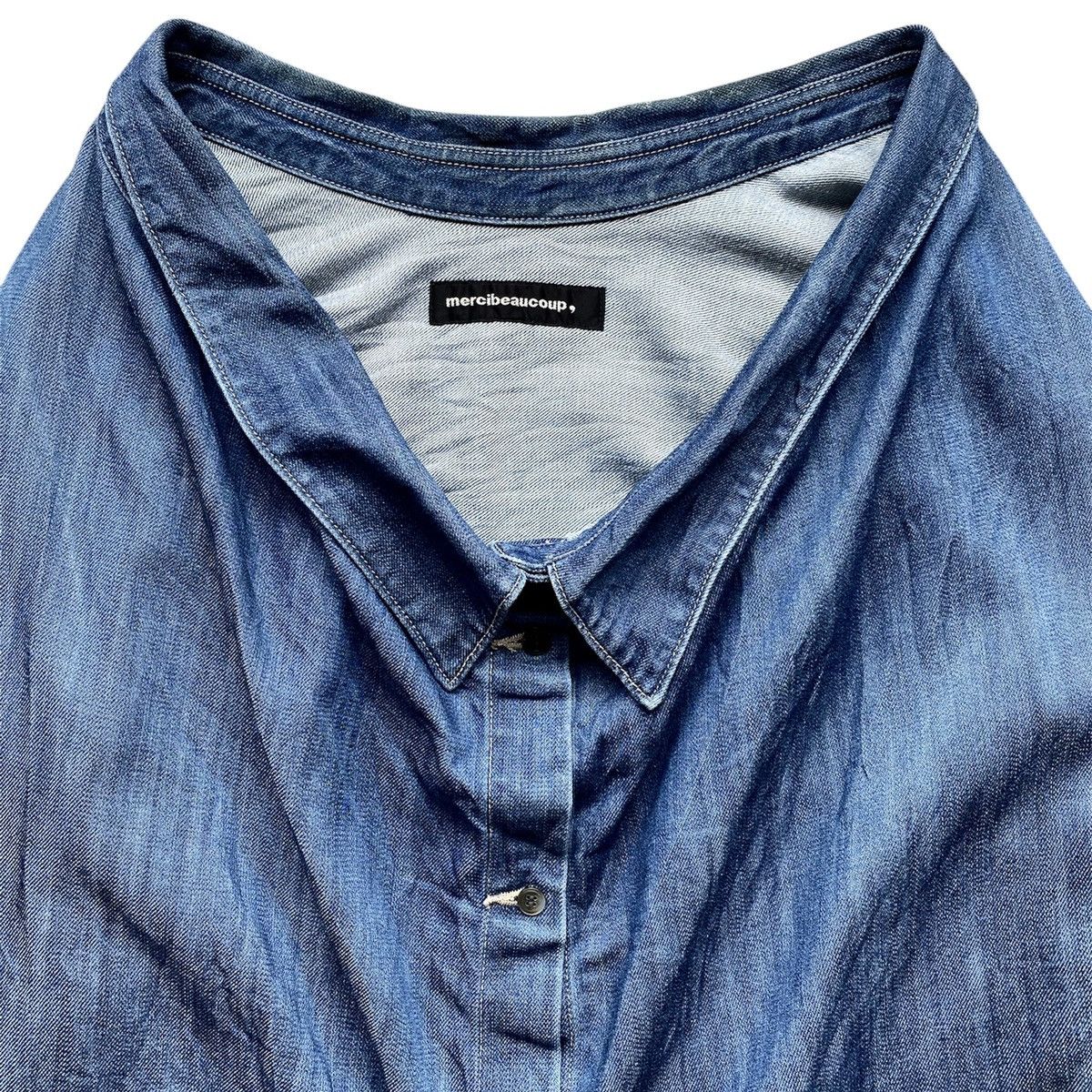 Issey Miyake 🔥ISSEY MIYAKE MERCIBEAUCOP DENIM JACKET RARE🔥 Size US L / EU 52-54 / 3 - 9 Thumbnail