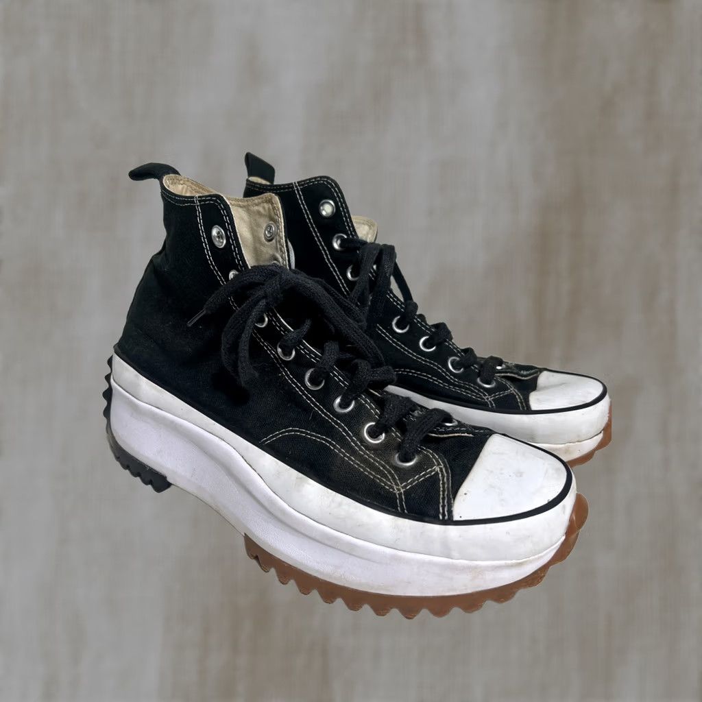 Converse Converse Run Star Platform High Top Shoes unisex M10 W11.5 Black Stars Sneaker Women Mens Size XL / US 12-14 / IT 48-50 - 1 Thumbnail