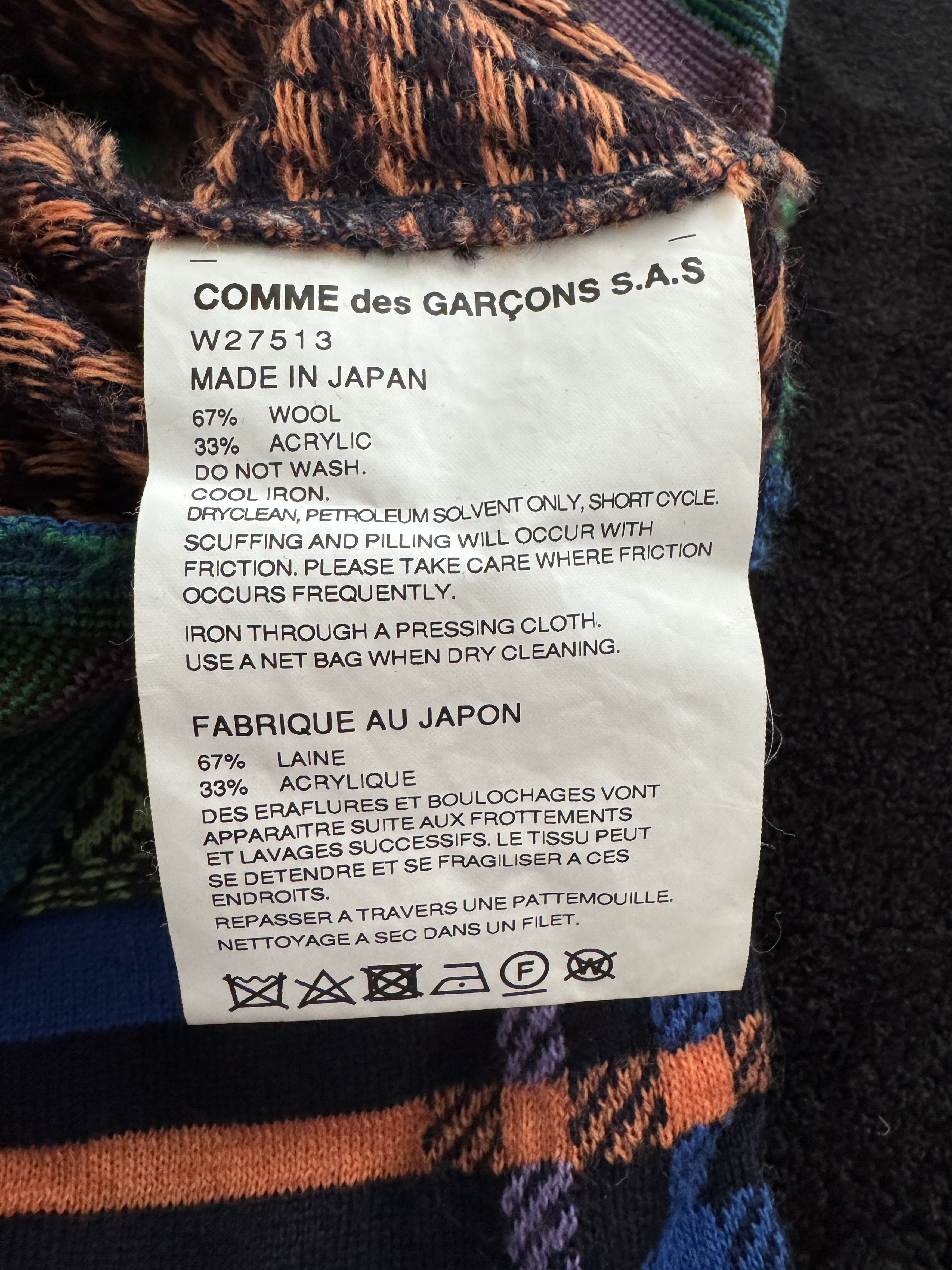 Comme des Garcons SHIRT CDG Mutli-color Knit Sweater Size US L / EU 52-54 / 3 - 5 Thumbnail