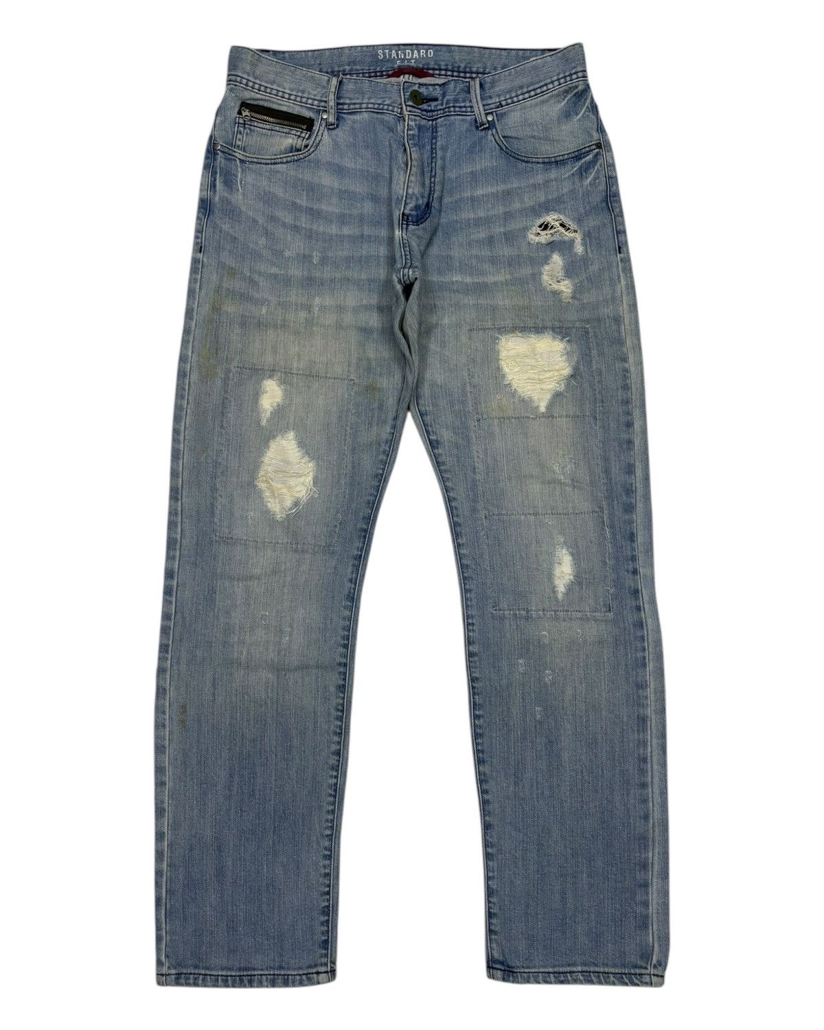 Japanese Brand × Vintage Vintage Japanese Brand Confirm Standard Fit Patchwork Jeans Size US 32 / EU 48 - 7 Thumbnail