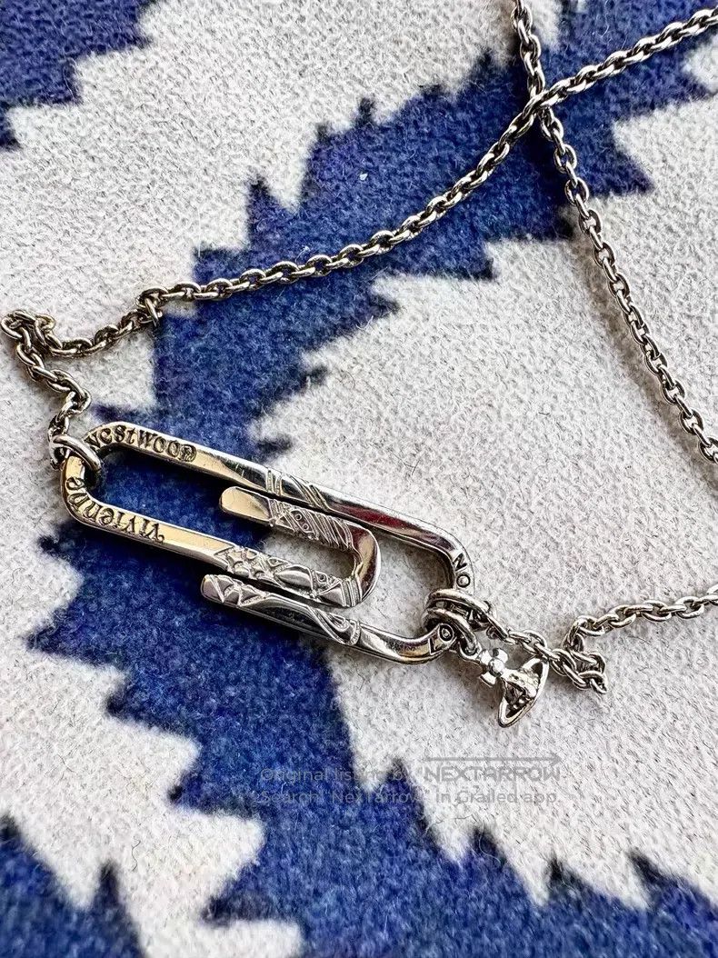 Vivienne Westwood Vivienne Westwood Silver Full Diamond Brooch Saturn Neckla Size ONE SIZE - 5 Thumbnail