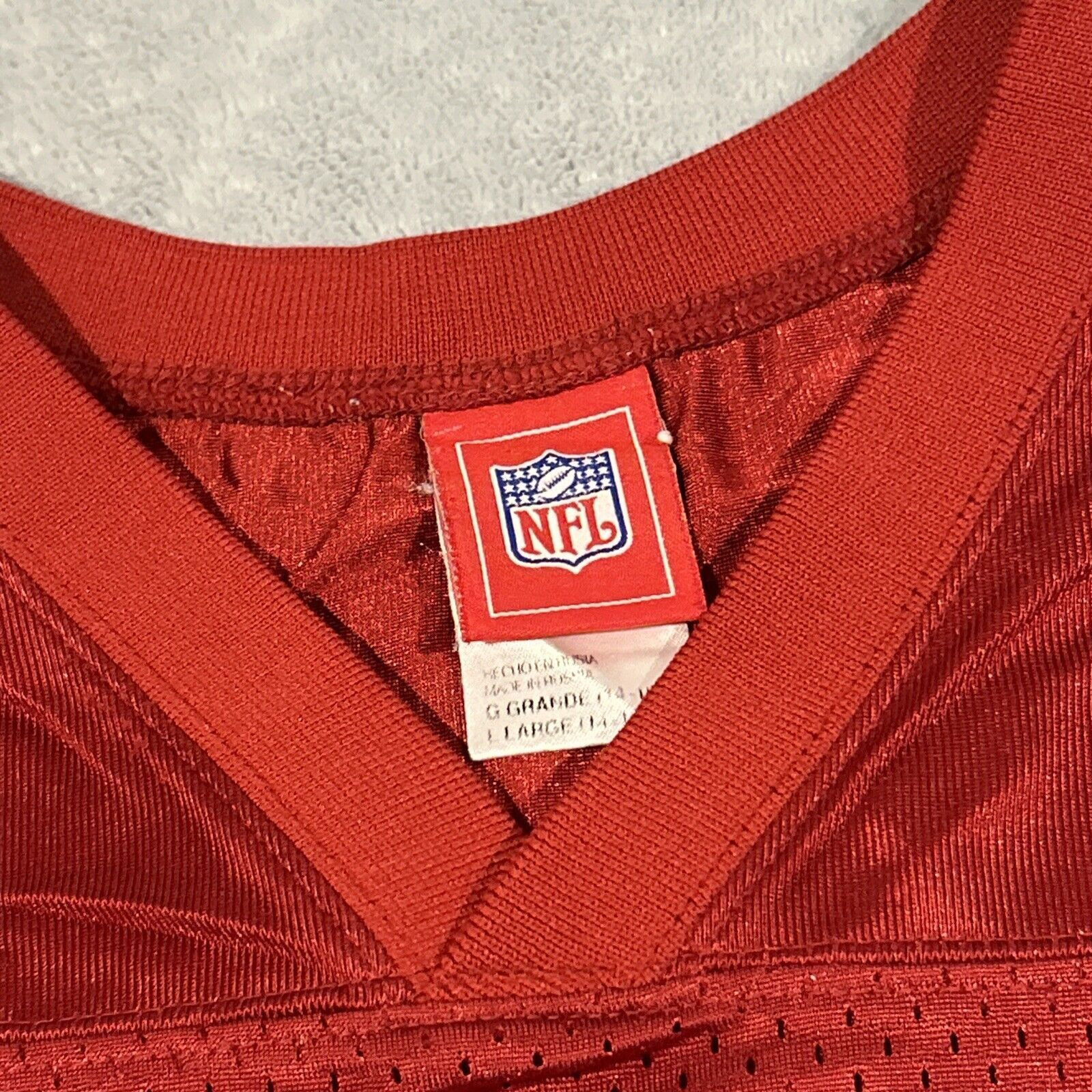 Reebok NFL 49ers Jersey Woods 81 Mens Chest 18 Small Youth Large Size US L / EU 52-54 / 3 - 5 Thumbnail