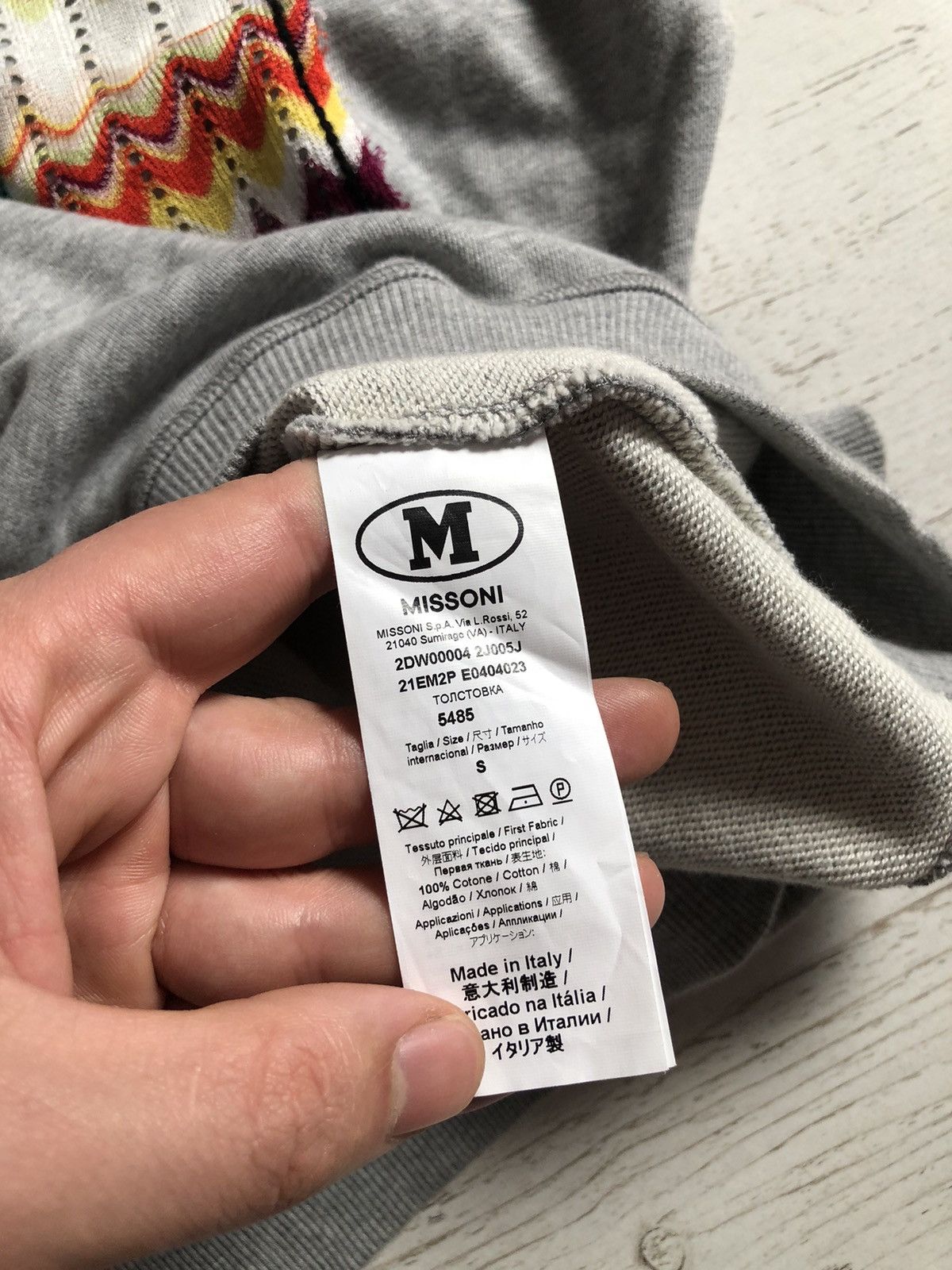 Missoni Missoni Patchwork Oversized Drawstring Hoodie Size S / US 4 / IT 40 - 5 Thumbnail