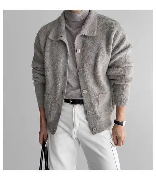 Japanese Brand Vintage Gray L Buttoned Casual Knit Cardigan Sweater Jacket Size US L / EU 52-54 / 3 - 6 Thumbnail