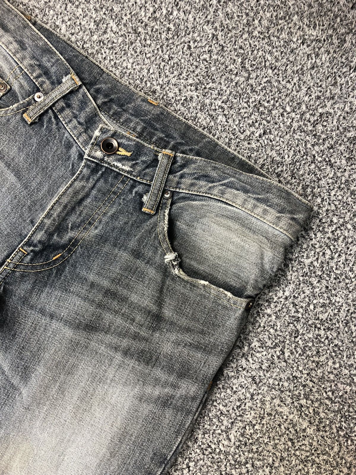 Hysteric Glamour Vintage Le Grande Bleu(L.G.B) Zipper Flare Jeans Size 32" / US 10 / IT 46 - 6 Thumbnail