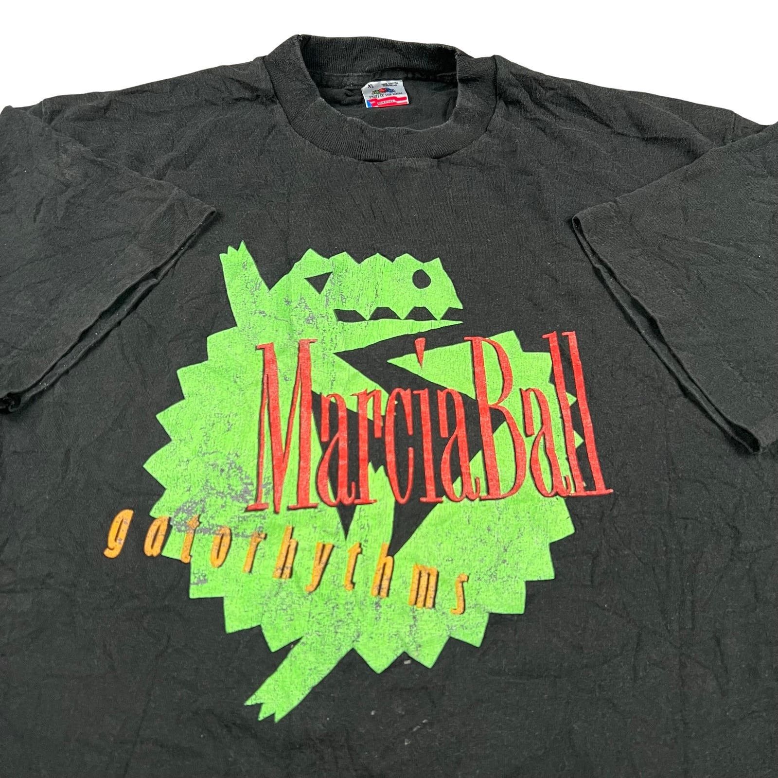 image of Band Tees x Vintage Marcia Ball Gator Rhythms Music Band 90's T Shirt in Black, Men's (Size XL)