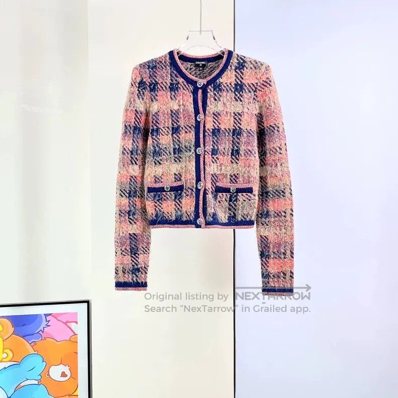 Chanel Chanel 22A colourful cashmere knitted cardigan jacket Size XXS / US 00 / IT 34 - 2 Thumbnail