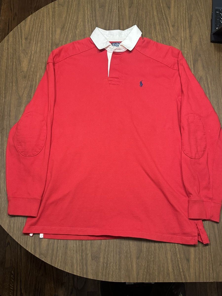 Polo Ralph Lauren × Rugby Ralph Lauren × Vintage Vintage Polo Ralph Lauren Rugby Long Sleeve Size US XL / EU 56 / 4 - 1 Thumbnail
