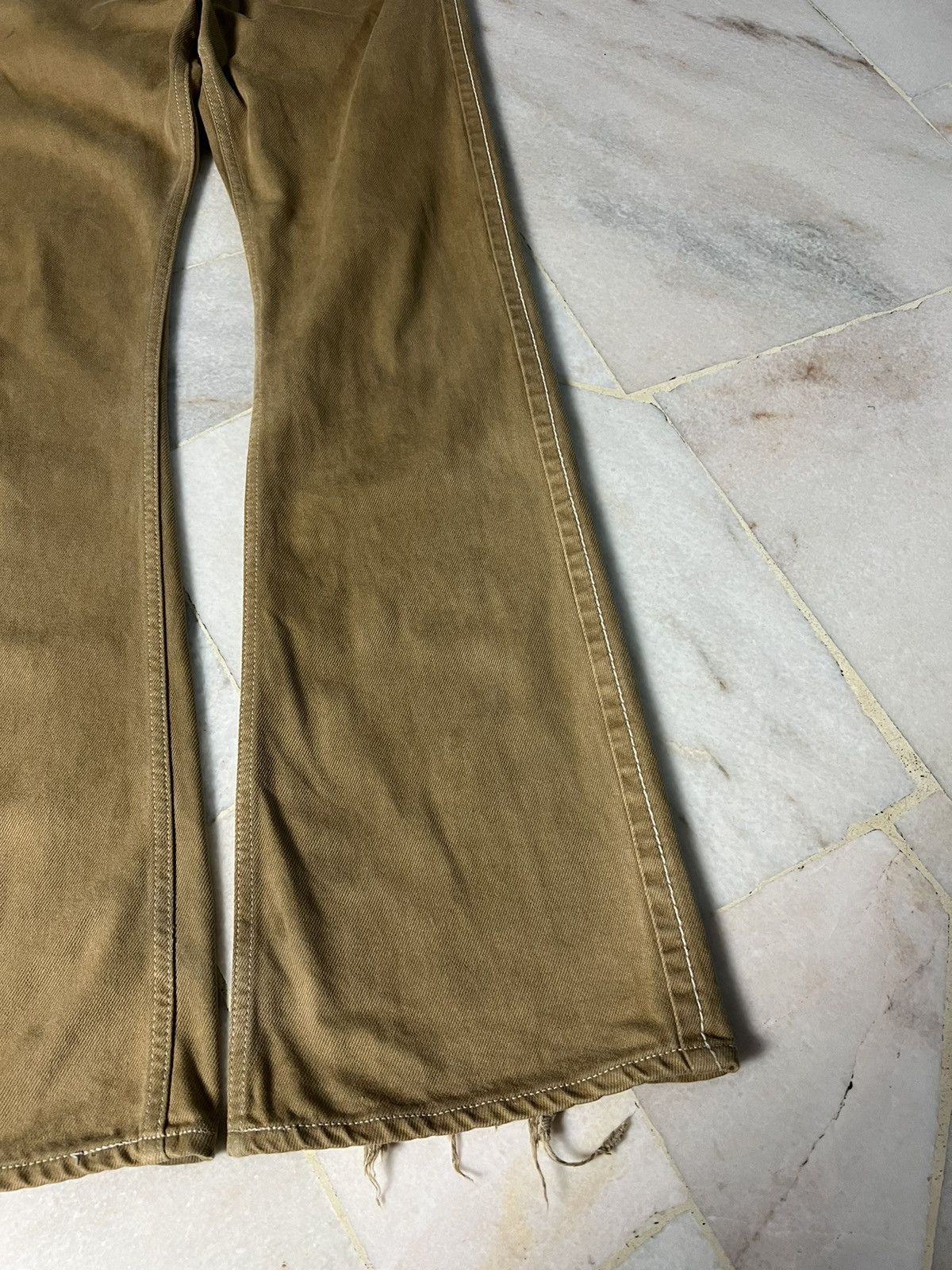 If Six Was Nine × Japanese Brand × Le Grande Bleu (L.G.B.) 💥FLARE💥 VINTAGE BLUE WAY DISTRESSED FLARE JEANS VERY RARE Size US 30 / EU 46 - 4 Thumbnail