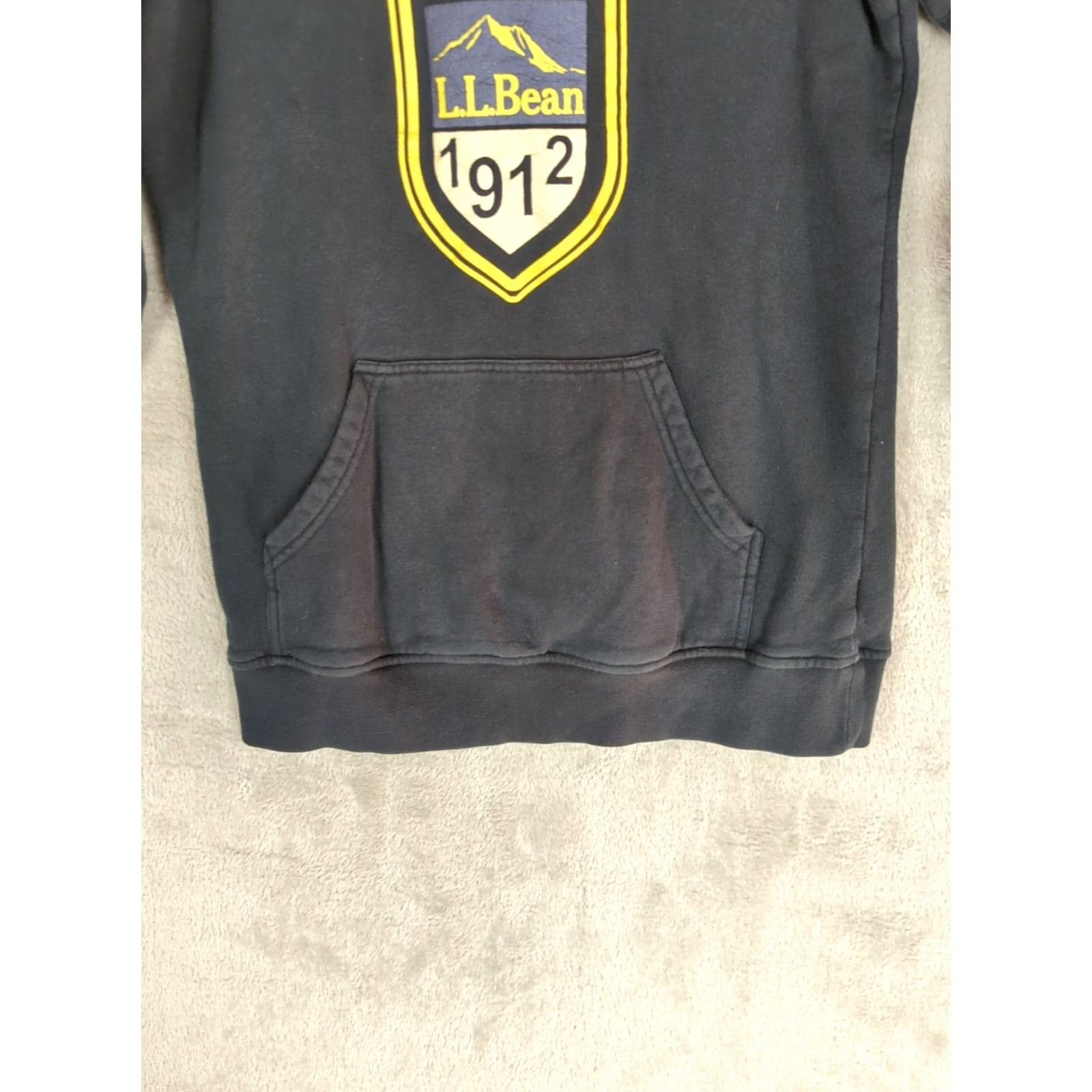 Vintage L.L. Bean Women's Small Black Henley Hoodie Pullover Hiking Camping Activewear Fleece Pockets Logo Buttons Hooded Modern Outdoor Size S / US 4 / IT 40 - 5 Thumbnail
