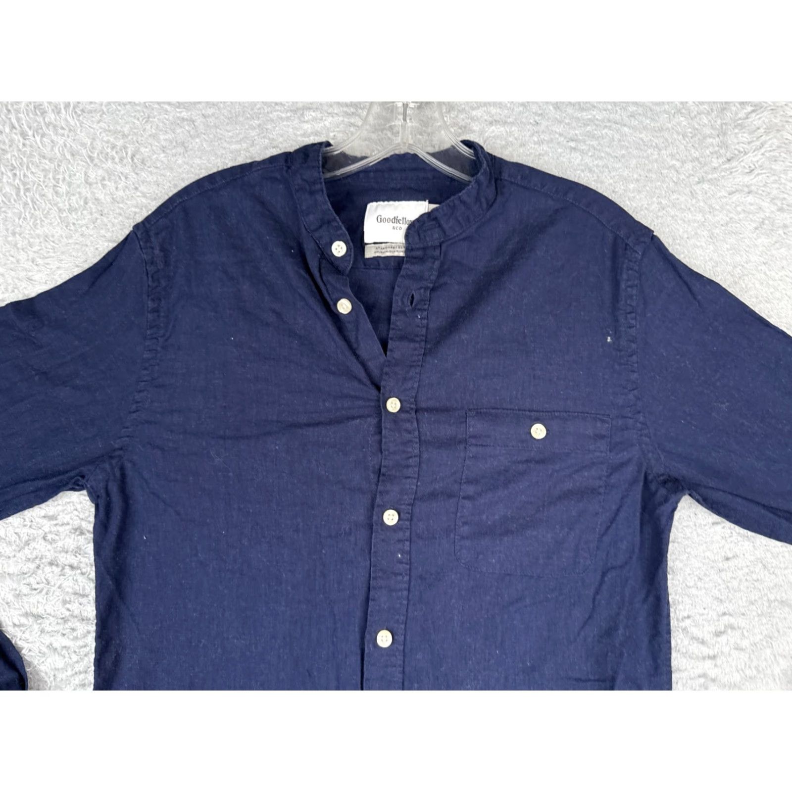 Vintage Goodfellow & Co Shirt Men Small Blue Button Up Long Sleeve Pocket Size US S / EU 44-46 / 1 - 4 Thumbnail