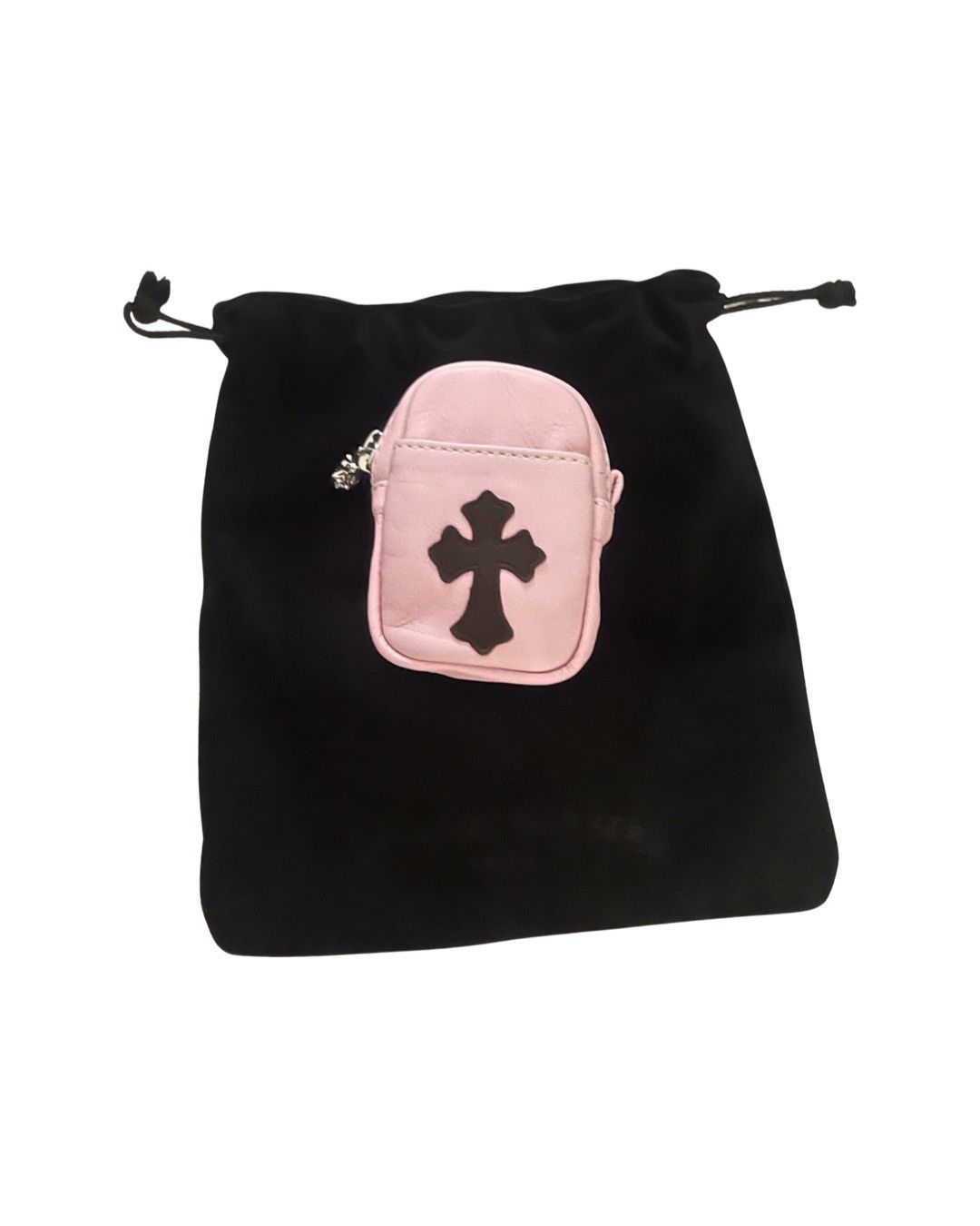 Chrome Hearts Leather cross patch AirPod case bag Size ONE SIZE - 1 Thumbnail