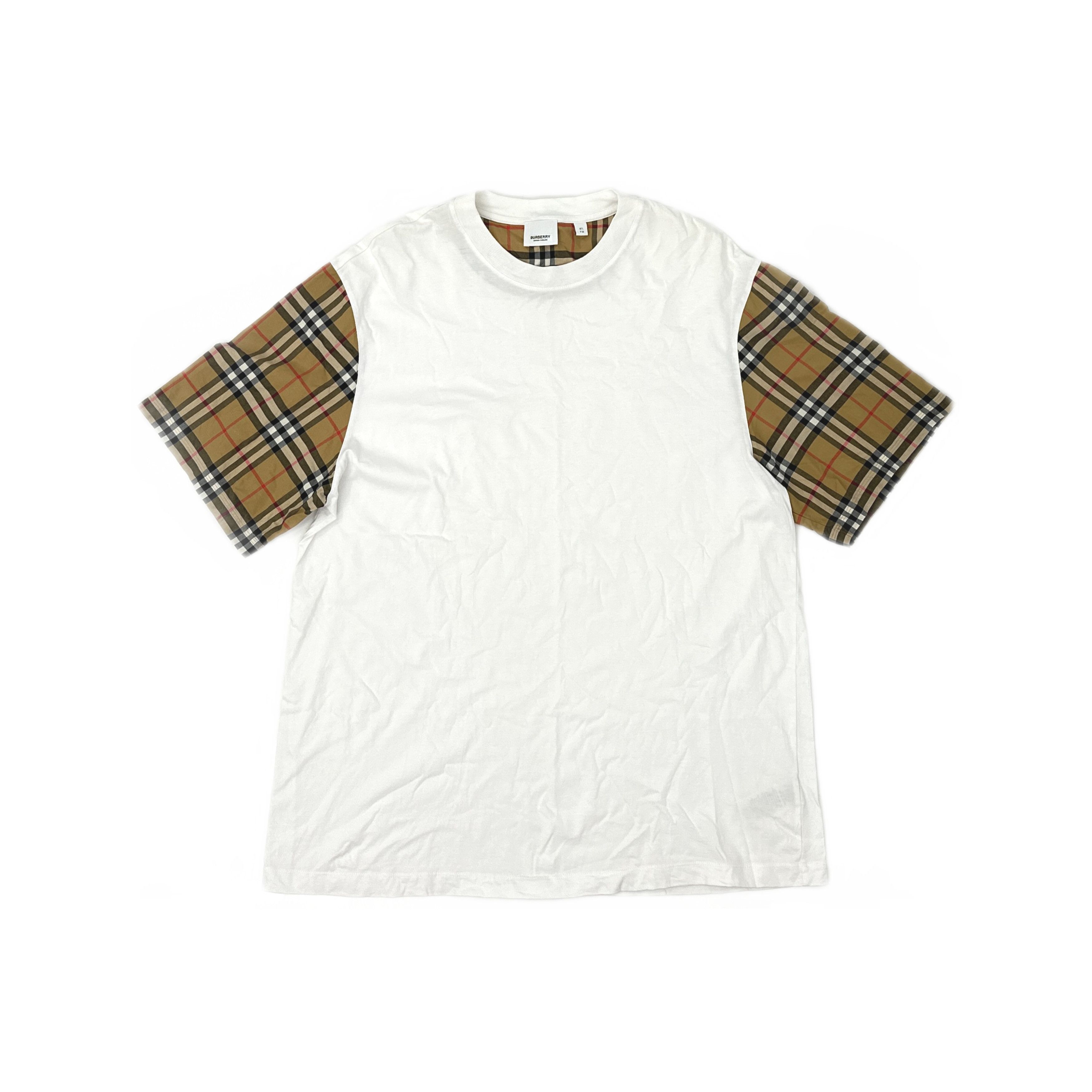 Burberry Burberry Check Sleeve T-Shirt Size XL Size XL / US 12-14 / IT 48-50 - 1 Thumbnail