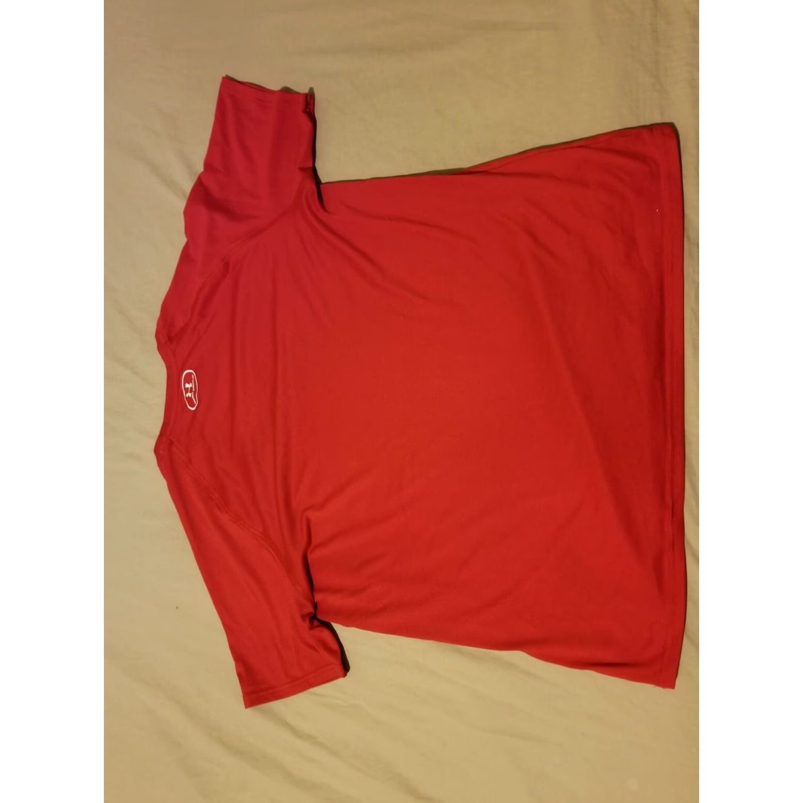 Under Armour Under Armour Shirt Mens L Red Athletic Gym Workout T-Shirt Regular Size Guide Included Size US L / EU 52-54 / 3 - 6 Thumbnail