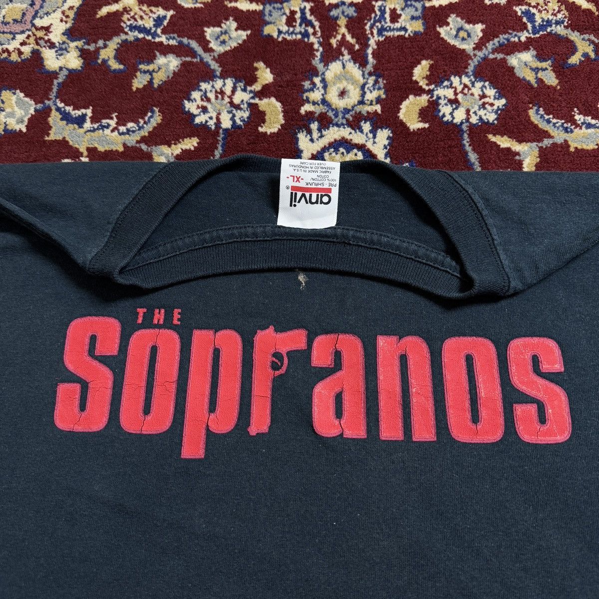 Vintage 2000s The Sopranos HBO promo tee mob mafia gangster TV show Size US XL / EU 56 / 4 - 1 Thumbnail