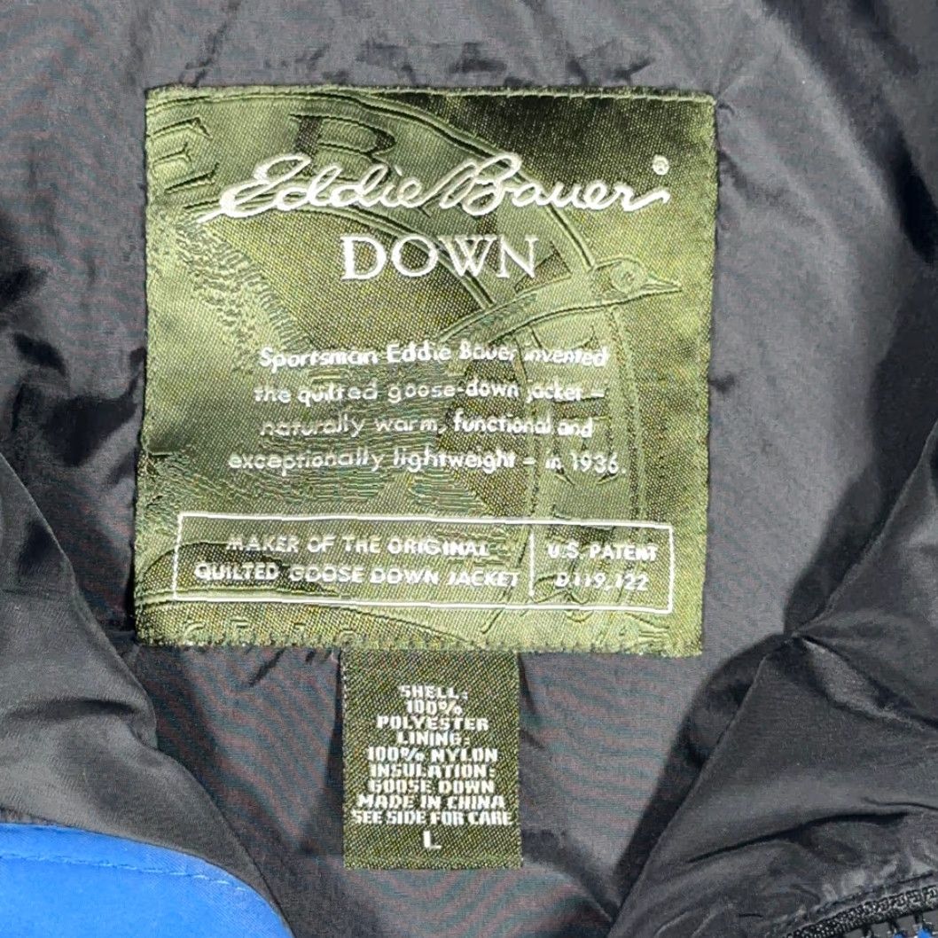 Eddie Bauer Eddie Bauer Jacket Adult LARGE Blue Goose Down Quilted Outdoor Lined Zip Pockets Size US L / EU 52-54 / 3 - 4 Thumbnail
