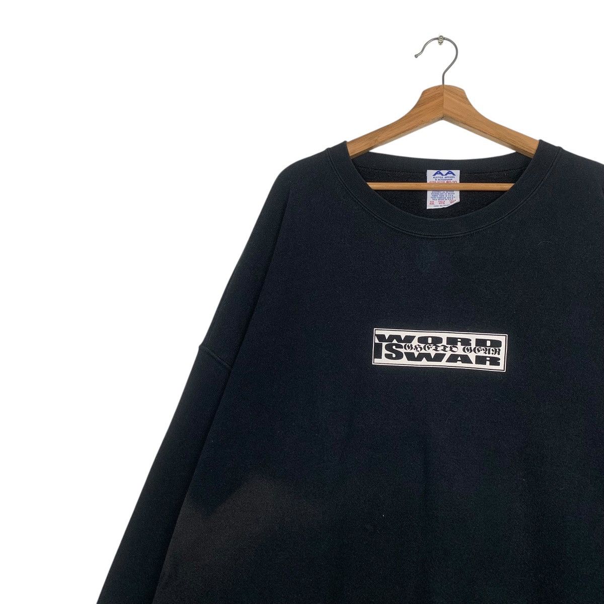 Alstyle Vintage Word Is War Crewneck Sweatshirt Size US XXL / EU 58 / 5 - 7 Thumbnail