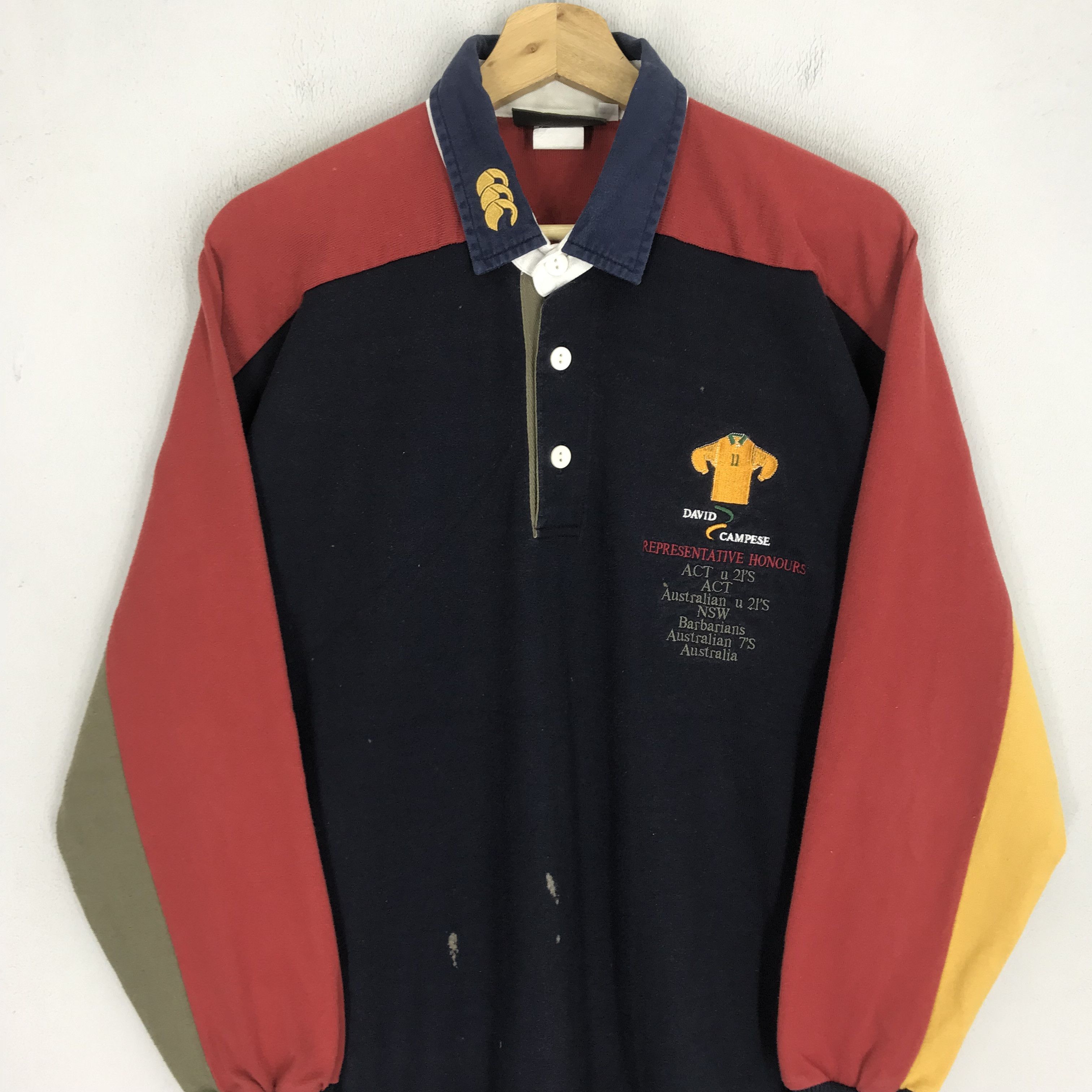 Canterbury of New Zealand Vintage Canterbury Australian Pro Player David Campase Polo Size US M / EU 48-50 / 2 - 3 Thumbnail