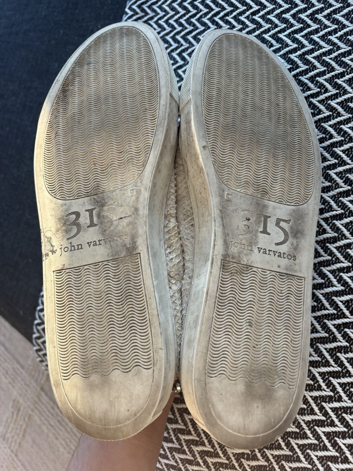John Varvatos John Varvatos Reed Low Top Lazer Cut Snake Print Sneakers Size US 11 / EU 44 - 7 Thumbnail