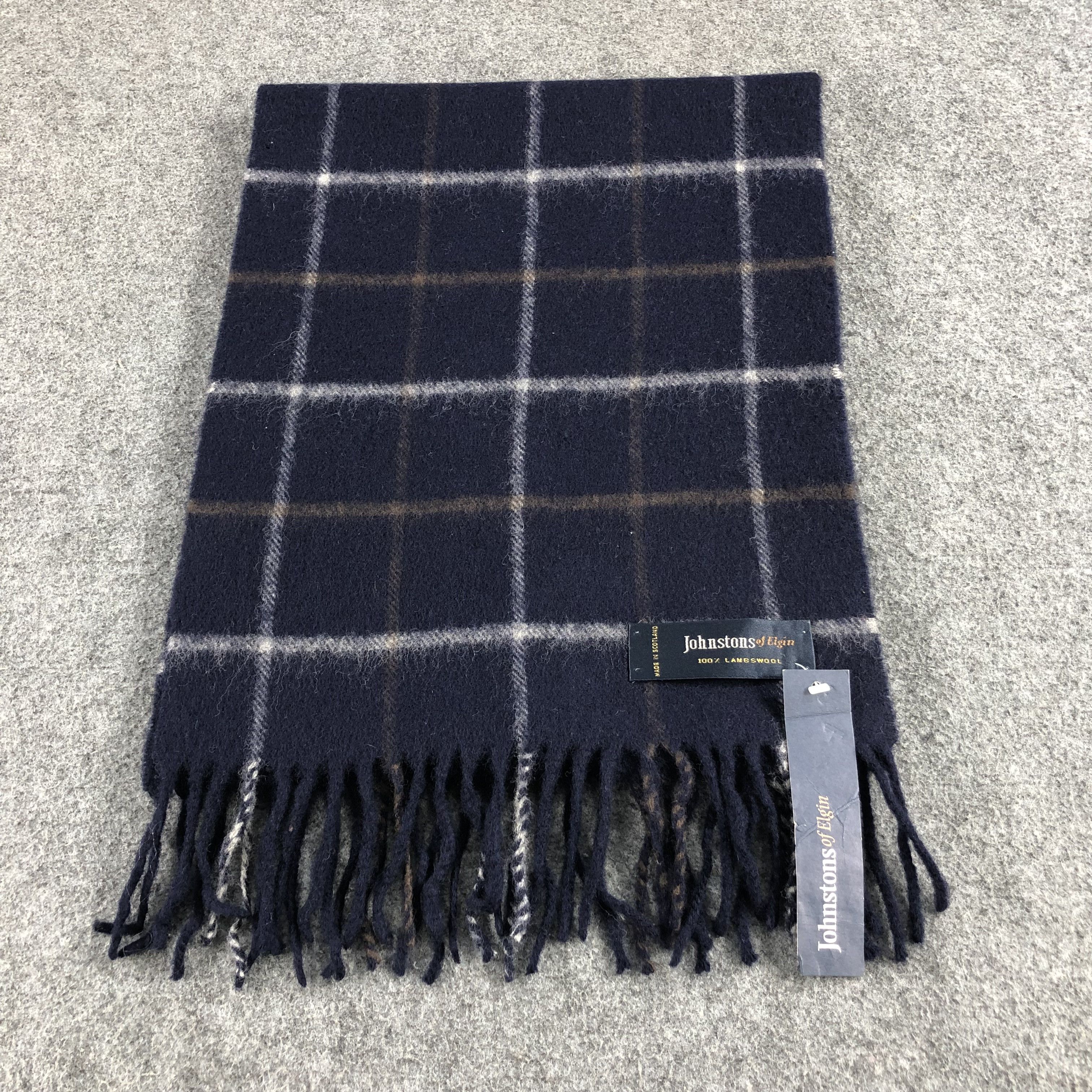 Johnstons Of Elgin Johnston of Elgin Tartan Wool Scarf Muffler V784 Size ONE SIZE - 2 Thumbnail