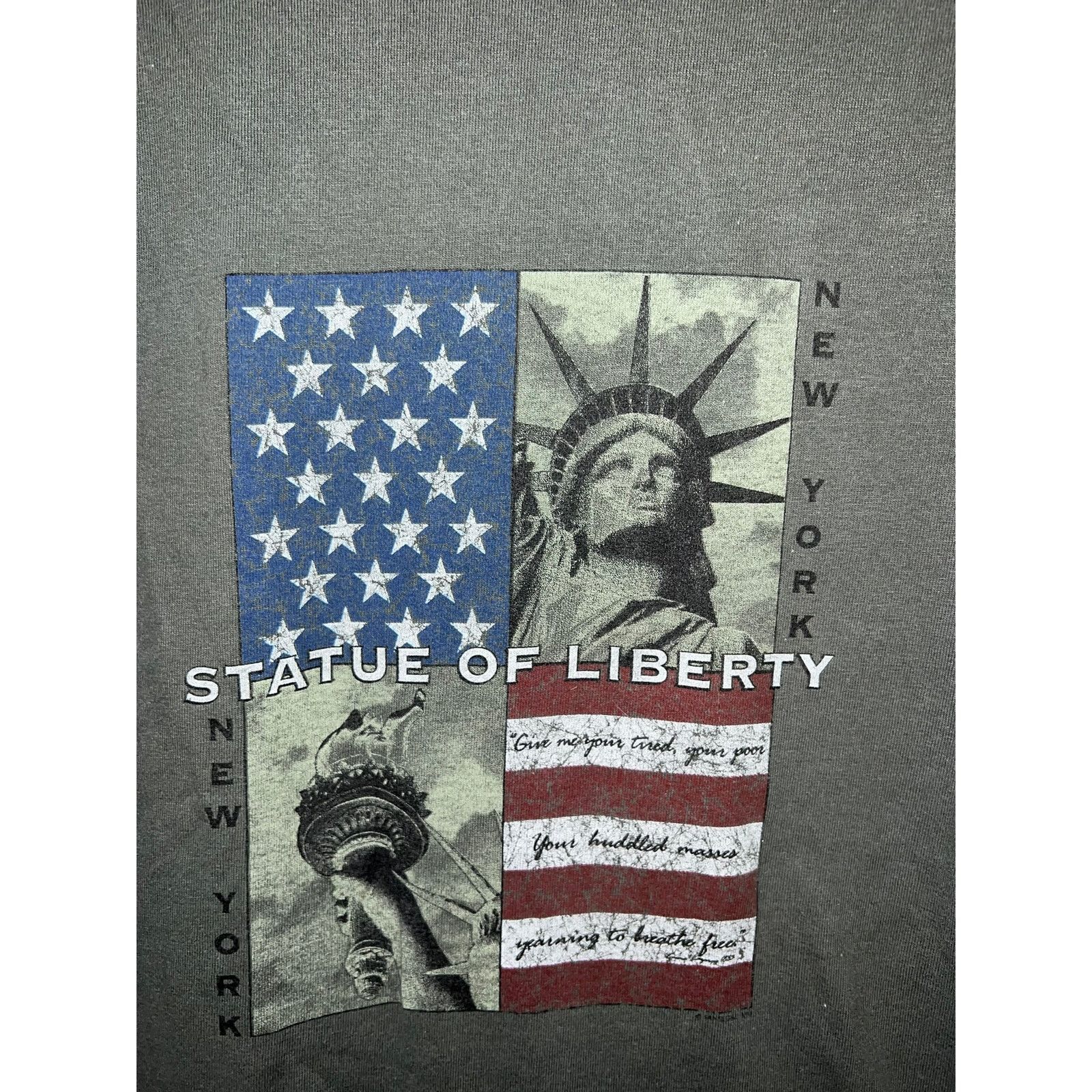 Vintage Vintage Statue Of Liberty Shirt New York Green Tee NYC M Size US M / EU 48-50 / 2 - 2 Thumbnail