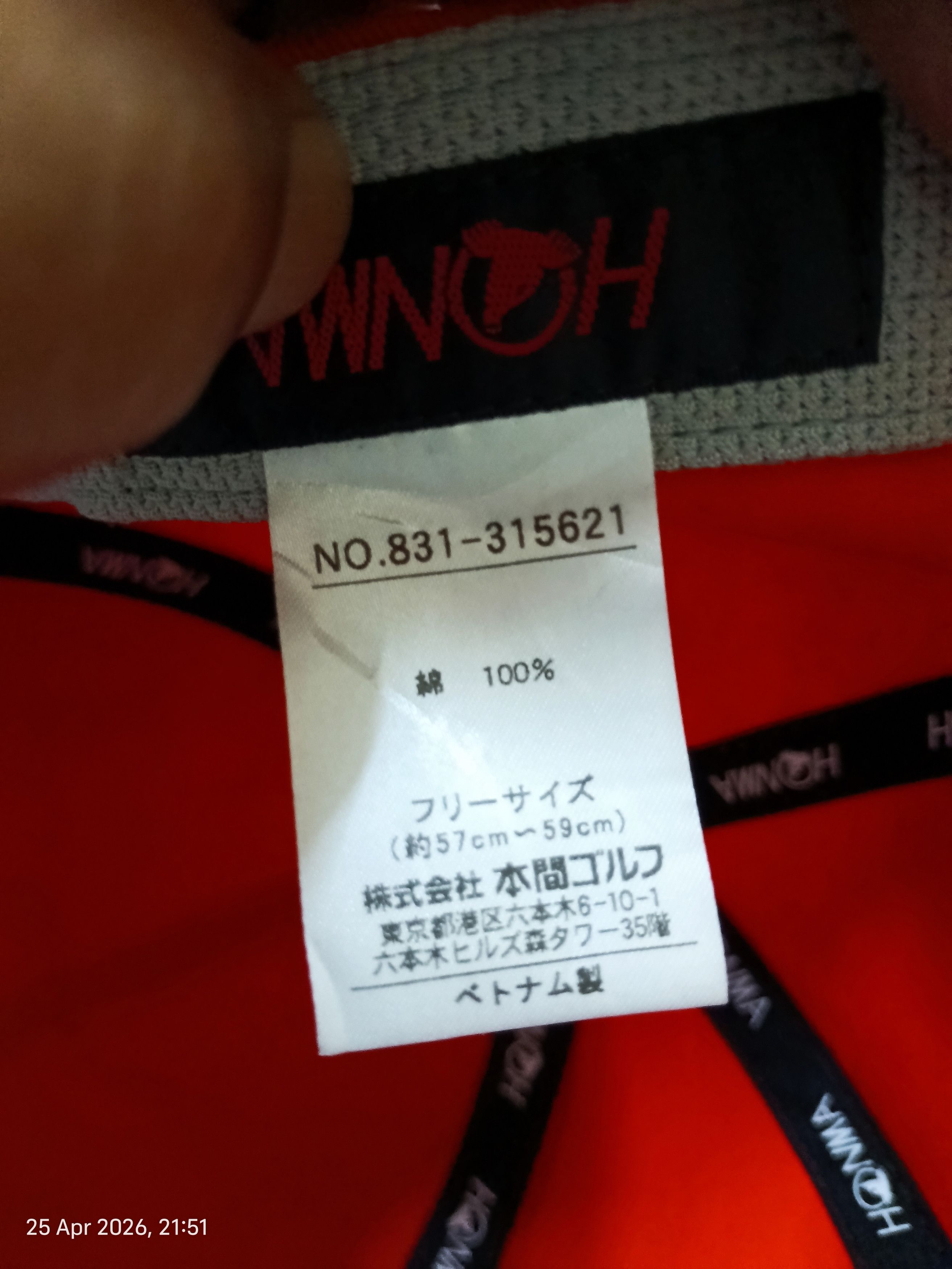 Japanese Brand VINTAGE HONMA GOLF JAPAN CAP HAT Size ONE SIZE - 10 Thumbnail