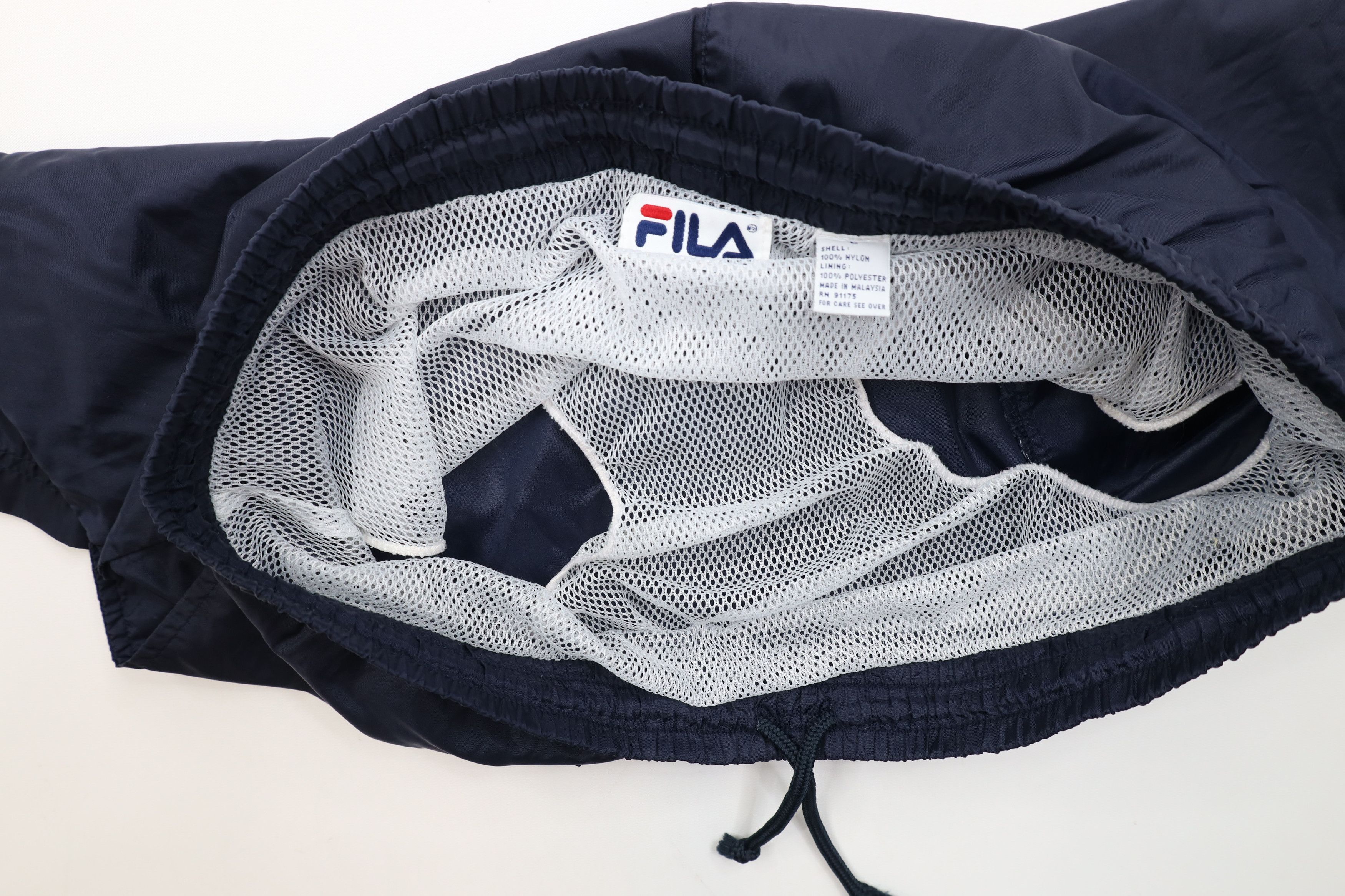 Fila × Vintage Vintage 90s Fila Lined Above Knee Tennis Shorts Baggies Blue Size US 34 / EU 50 - 8 Thumbnail