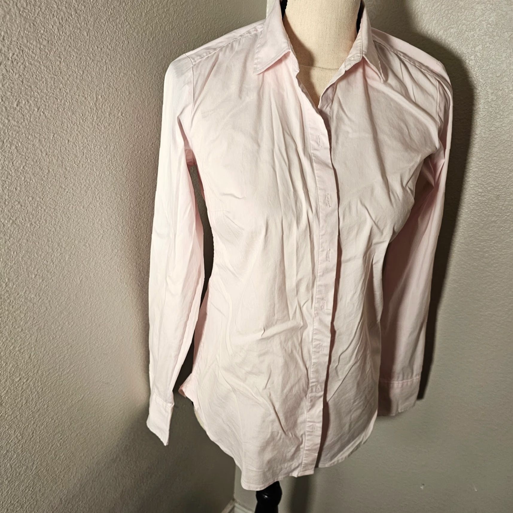Vintage VINTAGE Taylor Button-Up Shirt Women’s Size 0 Long Sleeve Collared Pink Casual Formal Size XS / US 0-2 / IT 36-38 - 5 Thumbnail