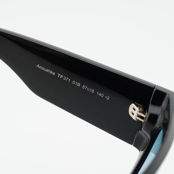 Tom Ford Tom Ford Anoushka FT0371 01B Sunglasses Shiny Black Cat Eye Size ONE SIZE - 6 Thumbnail