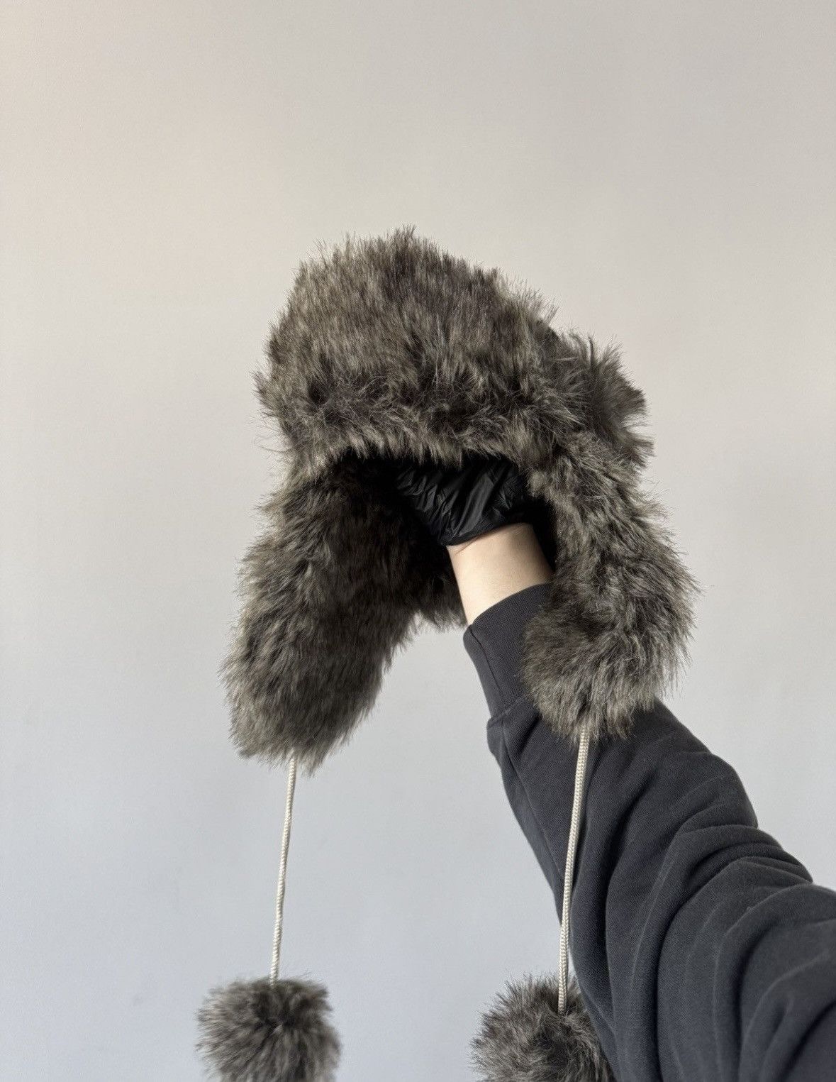 Vintage Y2K HYPE FUZZY MOHAIRE AVIATOR USSR USHANKA HAT Size ONE SIZE - 3 Thumbnail