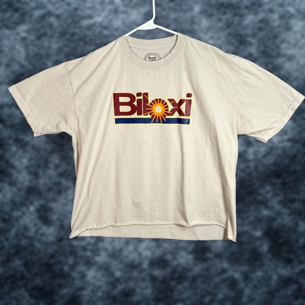 Vintage VINTAGE Biloxi Los Angeles Graphic T-Shirt XL Beige Short Sleeve Mens 100% Pure Cotton Shirt XL Beige Mens Graphic T-Shirt 100% Pure Cotton Size US XL / EU 56 / 4 - 1 Thumbnail