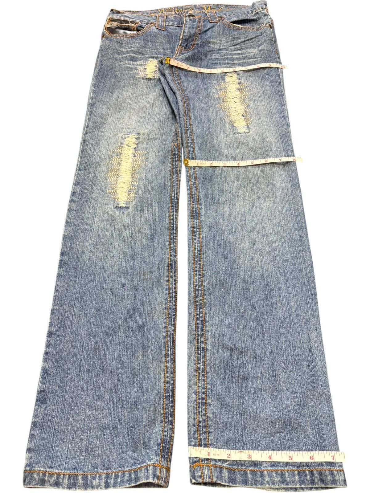 Ksubi Vintage Japanese Brand Faded Wash Distressed Jeans Size 30" / US 8 / IT 44 - 8 Thumbnail