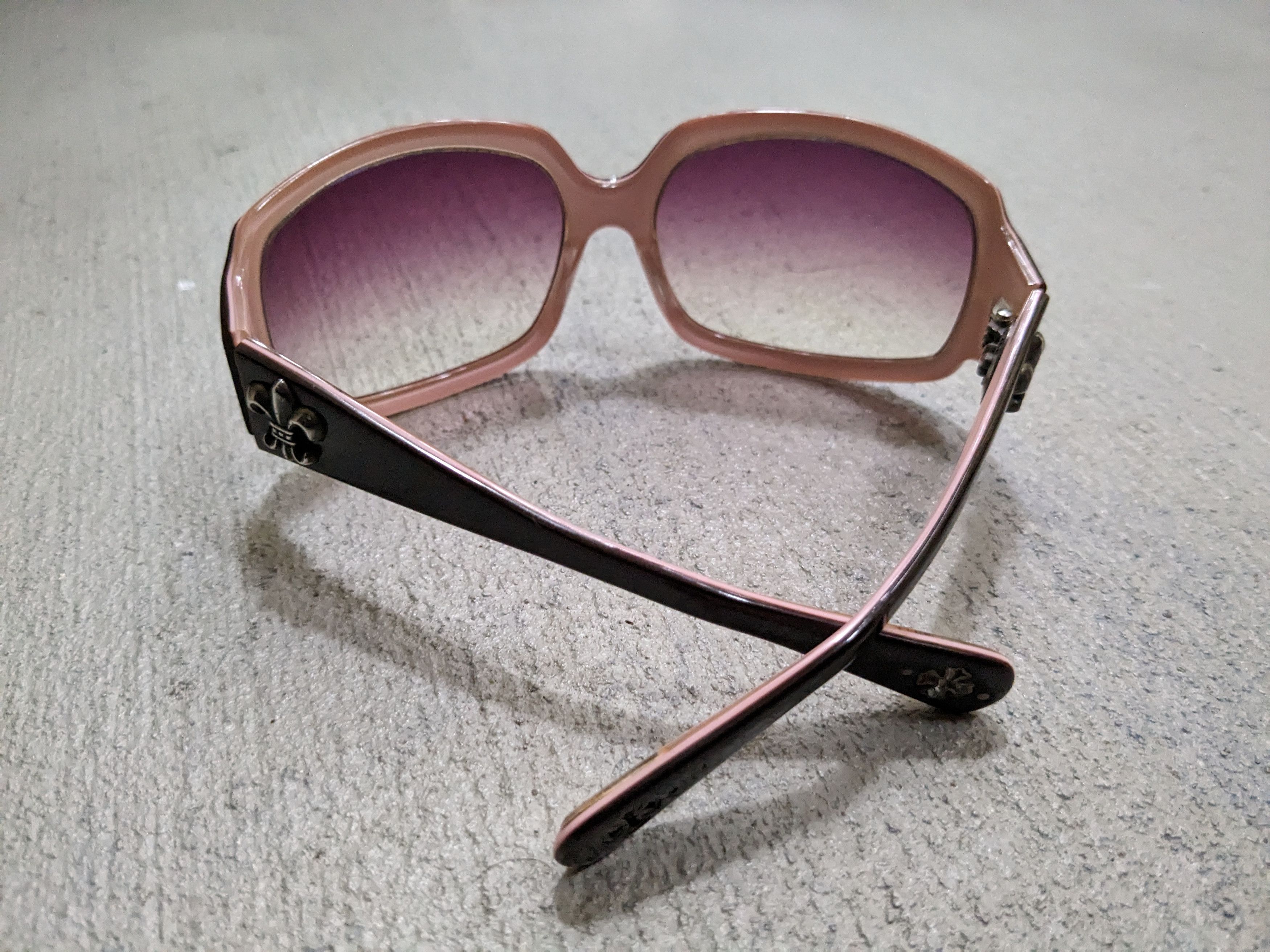 Chrome Hearts Chrome Hearts MAX Sunglasses Pink Brown Oval Oversized Size ONE SIZE - 10 Thumbnail
