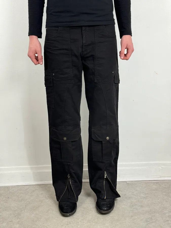Versace AW2003 Versace Utility Black Cargo Pants Size US 30 / EU 46 - 2 Thumbnail