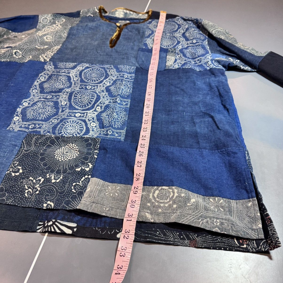 Visvim Visvim ict kofu tunic bandana patchwork sz 5 XL XXL Blue Size US XXL / EU 58 / 5 - 16 Thumbnail