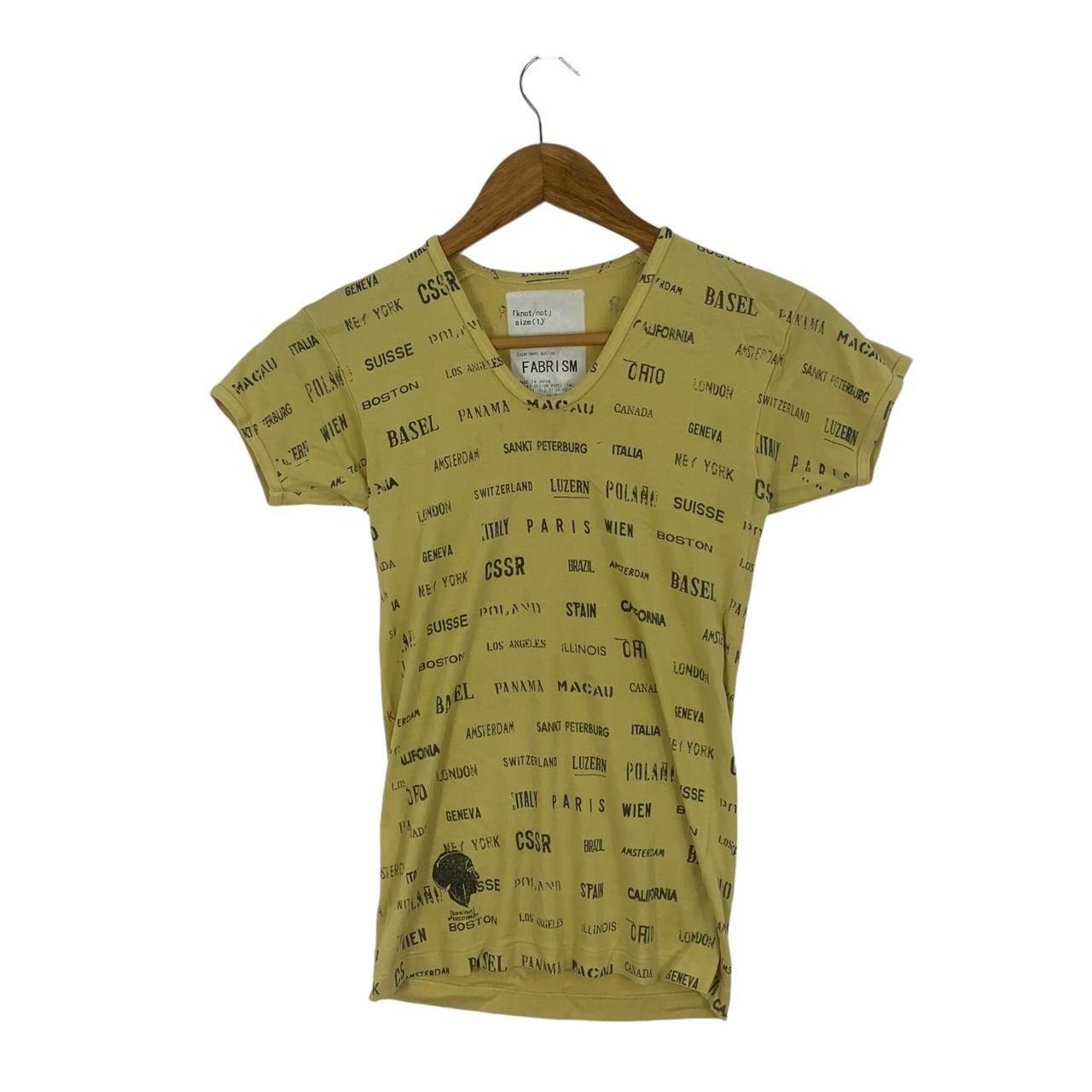 Vintage Vintage FABRISM JAPAN KNOT/NOT Collection AOP Tee Shirt Size XS / US 0-2 / IT 36-38 - 1 Thumbnail