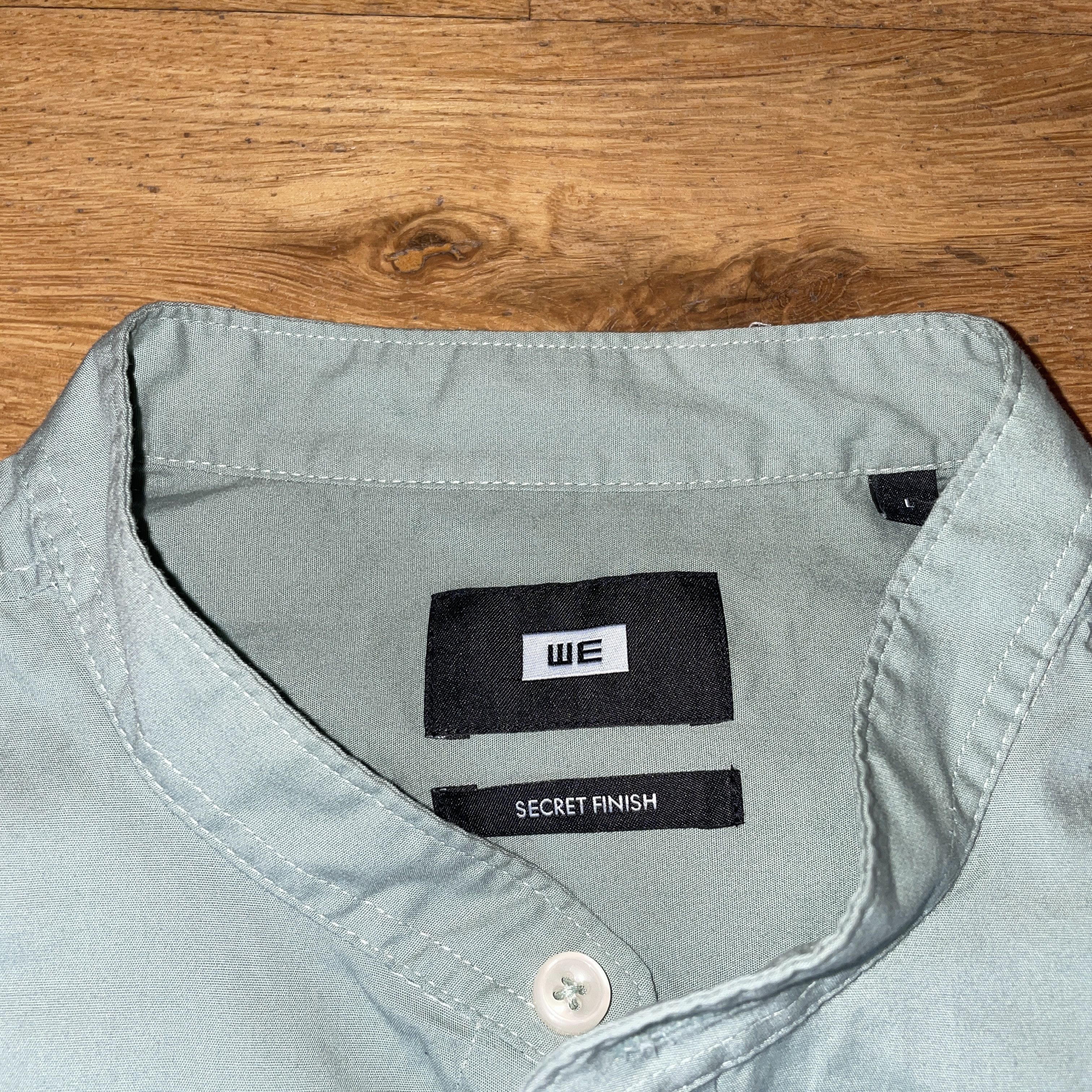 Designer We Men's Elegant Shirt With Stand-up Collar Size L - New Size US L / EU 52-54 / 3 - 2 Thumbnail