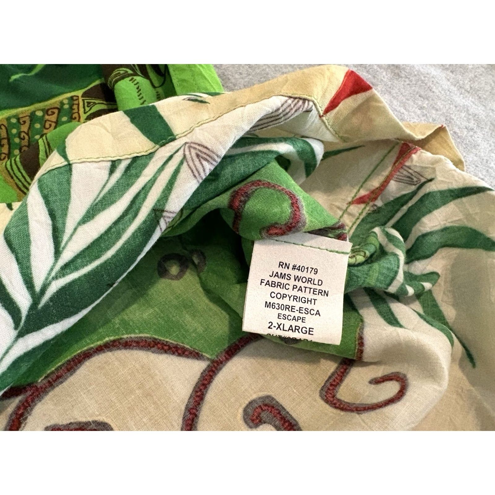Jams World Jams World Escape Floral Green Short Sleeve Shirt Mens 2XL NWT Size US XXL / EU 58 / 5 - 6 Thumbnail