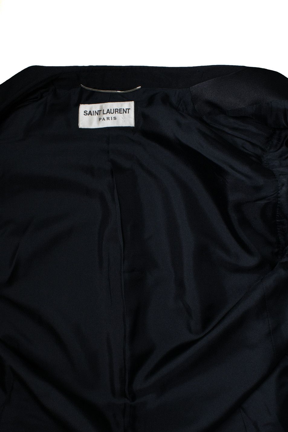 Saint Laurent Paris Saint Laurent, black blazer coat with shiny revert Size US XL / EU 56 / 4 - 7 Thumbnail