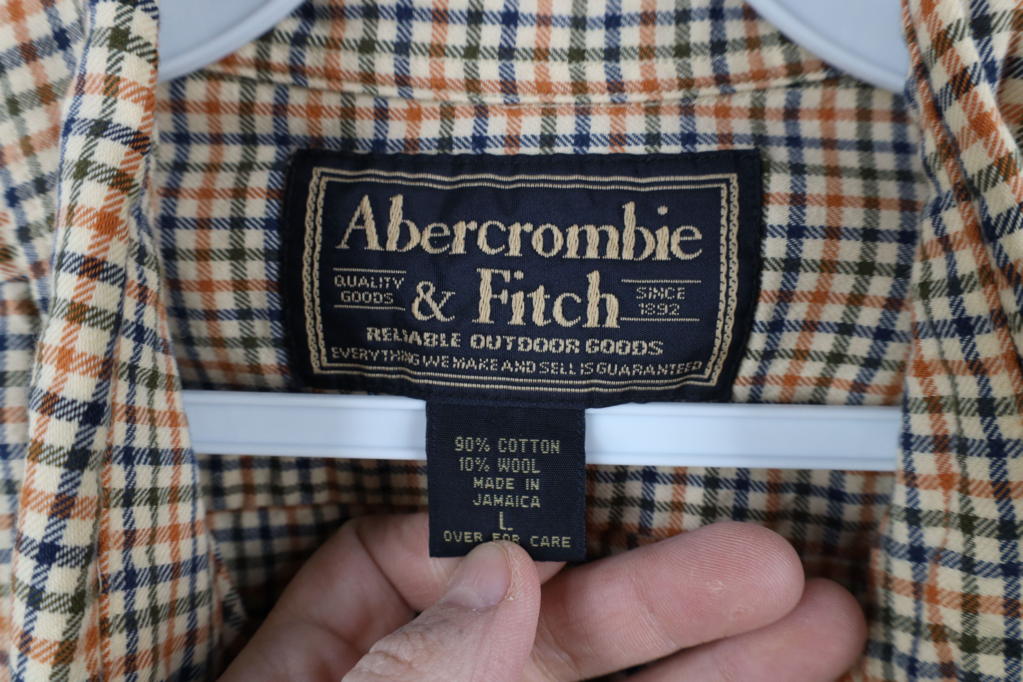 Abercrombie & Fitch × Vintage Vintage 90s Abercrombie & Fitch Collared Button Down Shirt Size US L / EU 52-54 / 3 - 7 Thumbnail