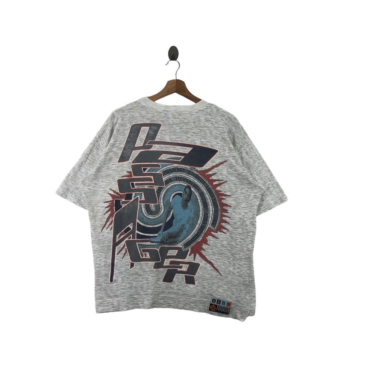 Vintage Pick!! Vtg PASSAGER TECHNO WEAR Top Tee Tshirt Size US L / EU 52-54 / 3 - 2 Thumbnail